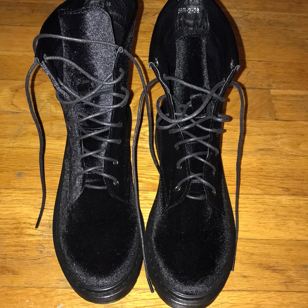 Black Velvet boots